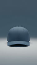 Steel blue snapback cap